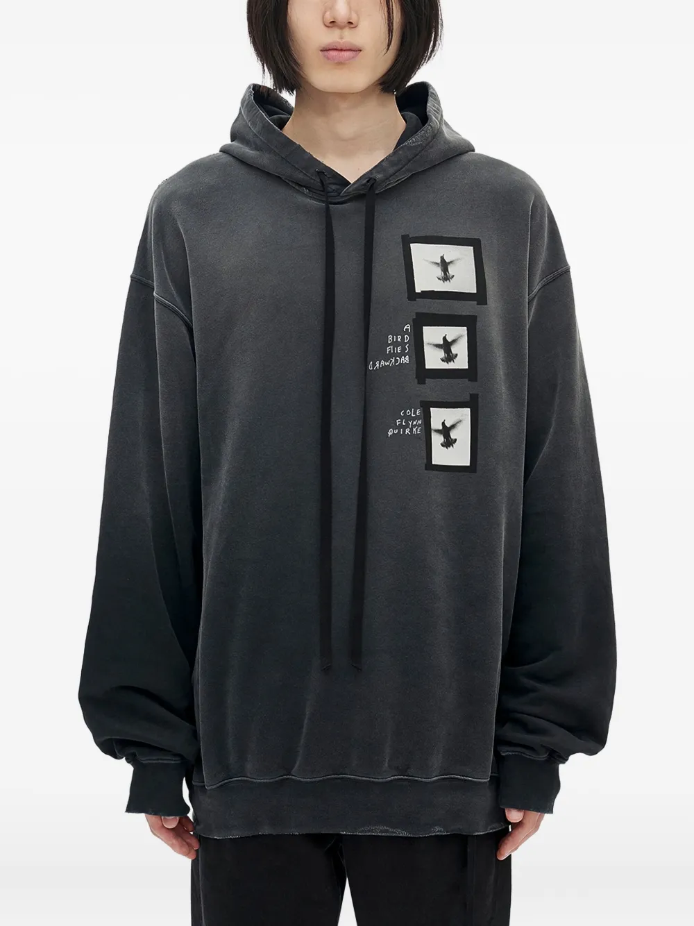 

Худи с принтом Ollie Ann Demeulemeester, черный