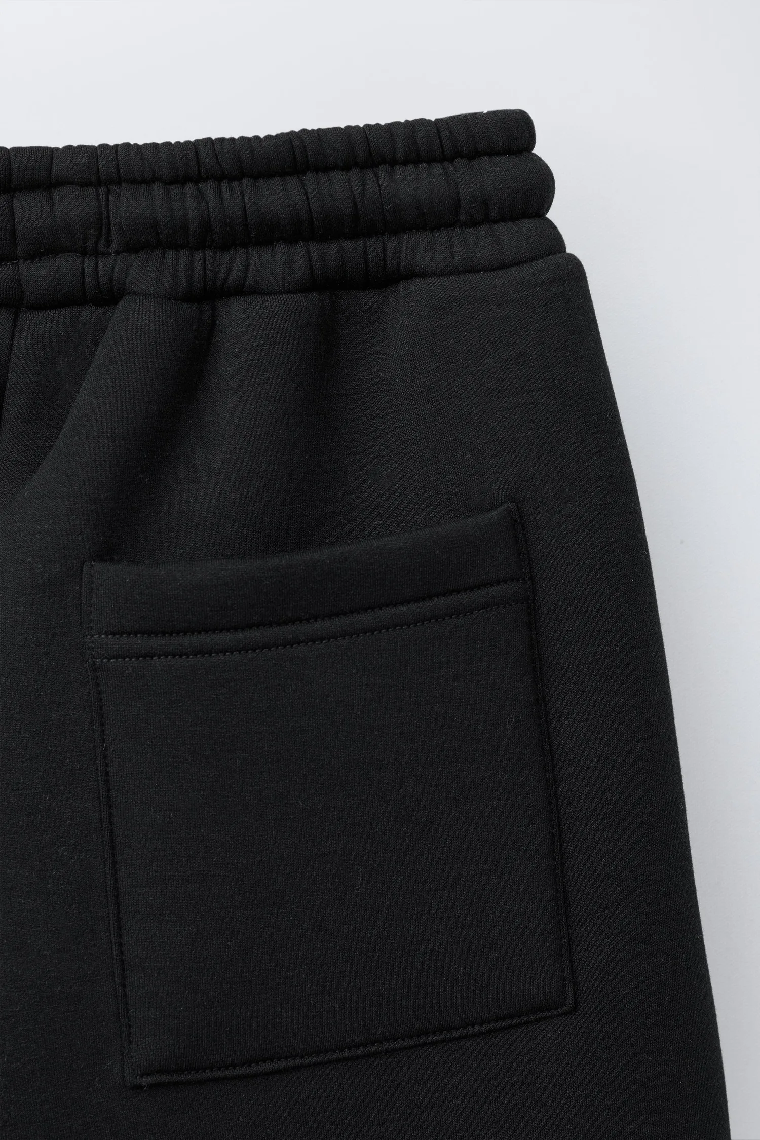 Прямые брюки с неопреновым эффектом Zara, черный — фото 4