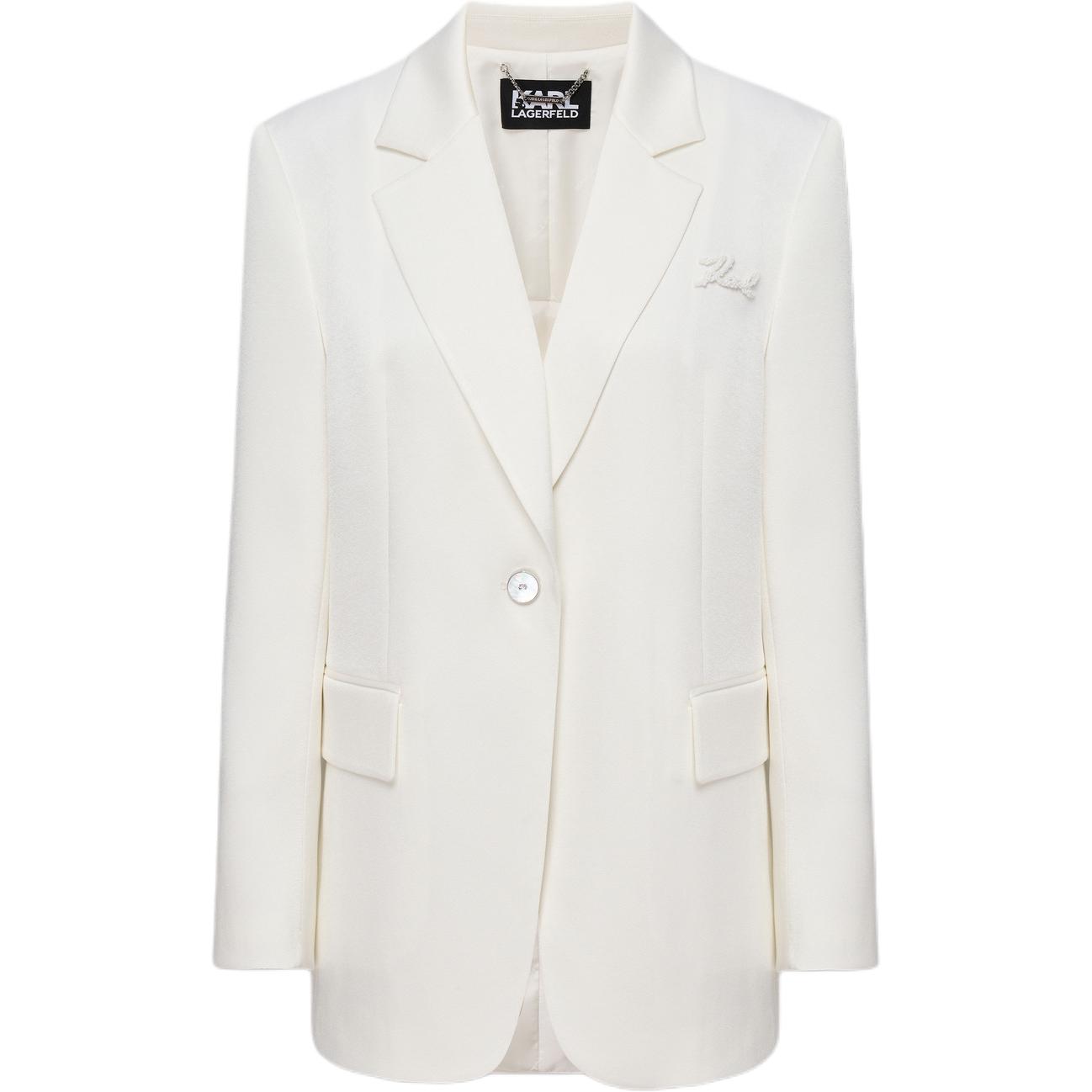 

Костюмный пиджак KARL LAGERFELD SS26 для женщин KARL LAGERFELD / Karl Lagerfeld Jeans, белый