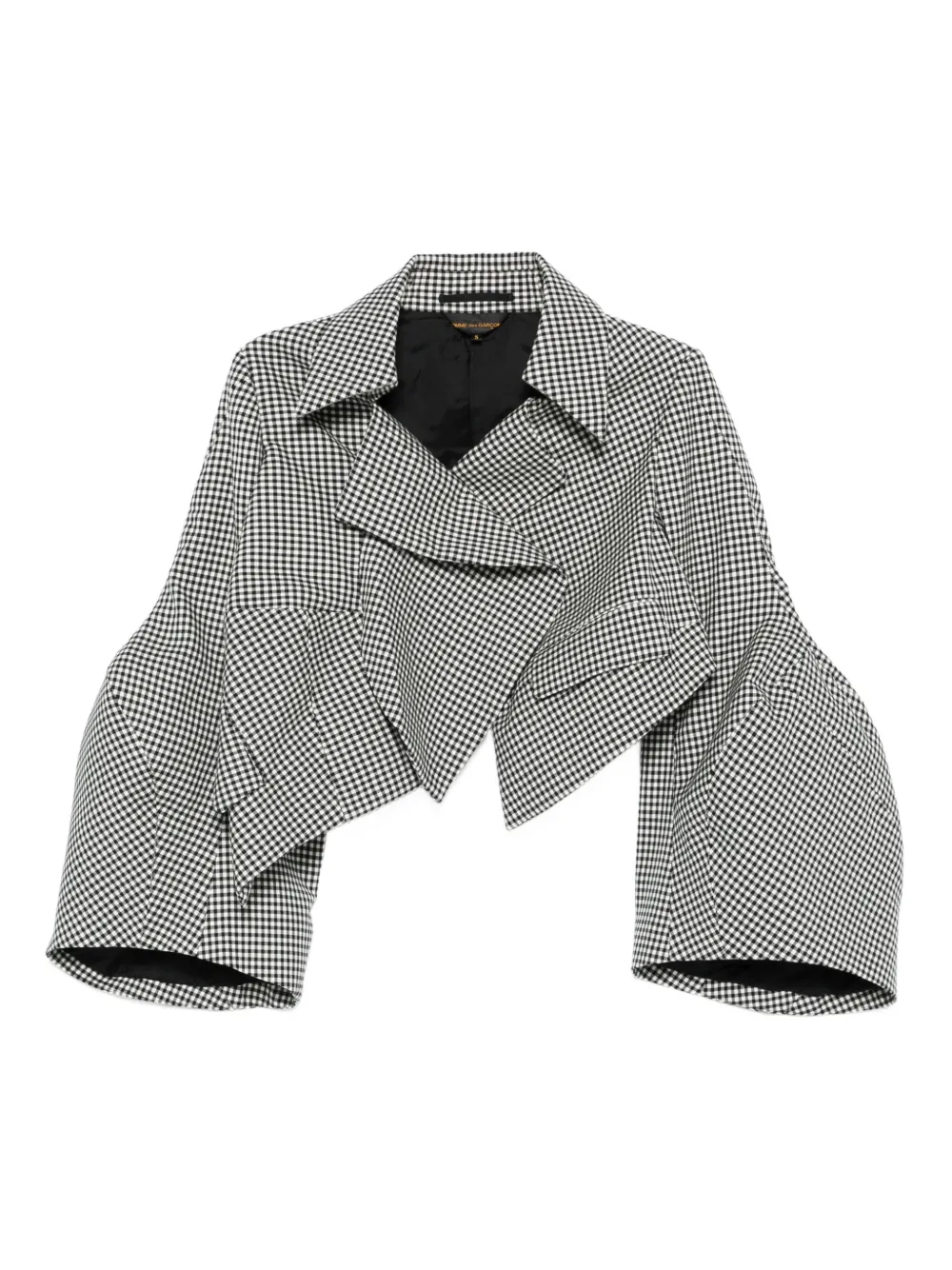 

Укороченный жакет в клетку COMME DES GARCONS, белый