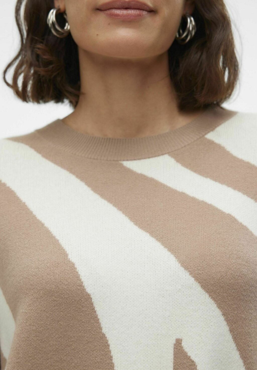 

Джемпер VMNANCY O-NECK LONG Vero Moda, бежевый