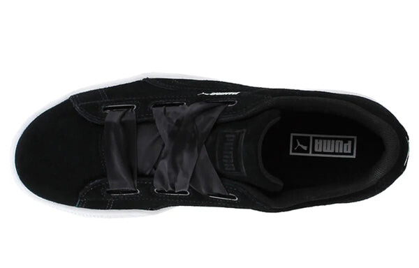 Кроссовки suede heart sneakers black/white Puma, черный — фото 3