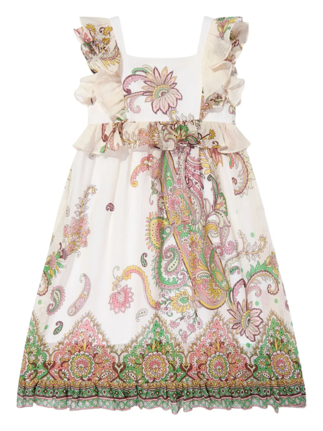 

Платье с цветочным принтом ETRO KIDS, белый