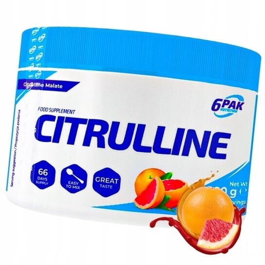 

6Pak Nutrition, Цитруллин 200 г со вкусом грейпфрута