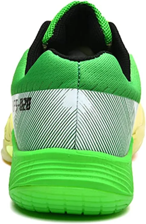 

Мужские бадминтонные туфли для зала, устойчивые, противоскользящие, для ракетбола, сквоша, волейбола, пиклболла, низкие тренировочные кроссовки MissLetty, зеленый