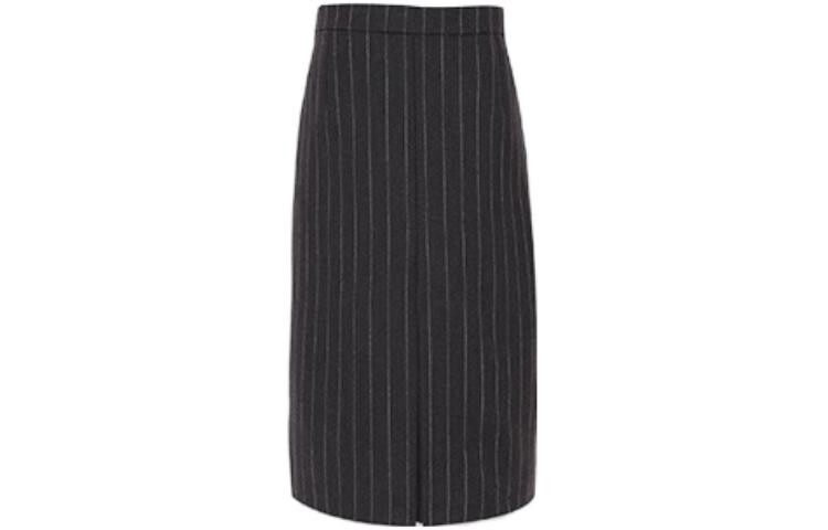 

Повседневная длинная юбка женская темно-серая Saint Laurent