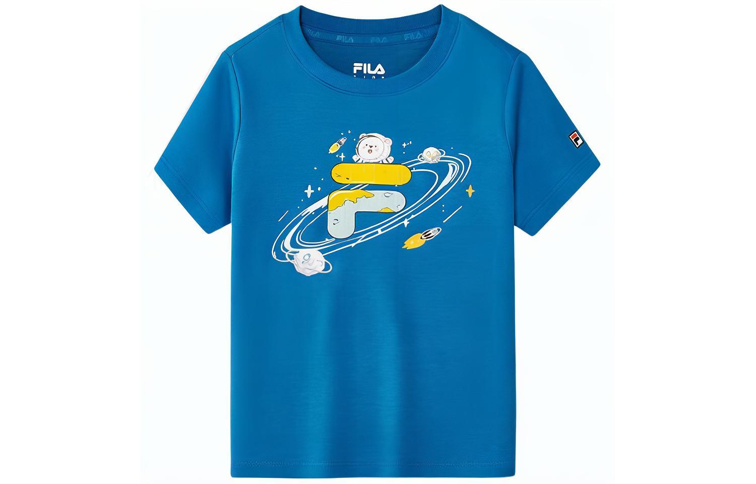 

Детская футболка Fila Kids, цвет Sea blue