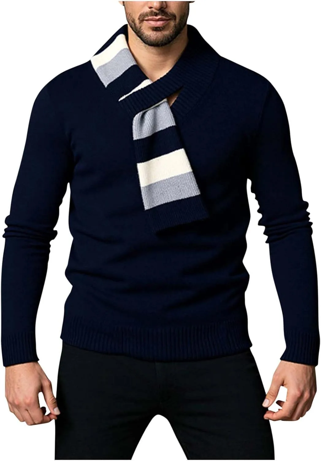 

Свитер мужской Color Block Slim Fit Cambkatl