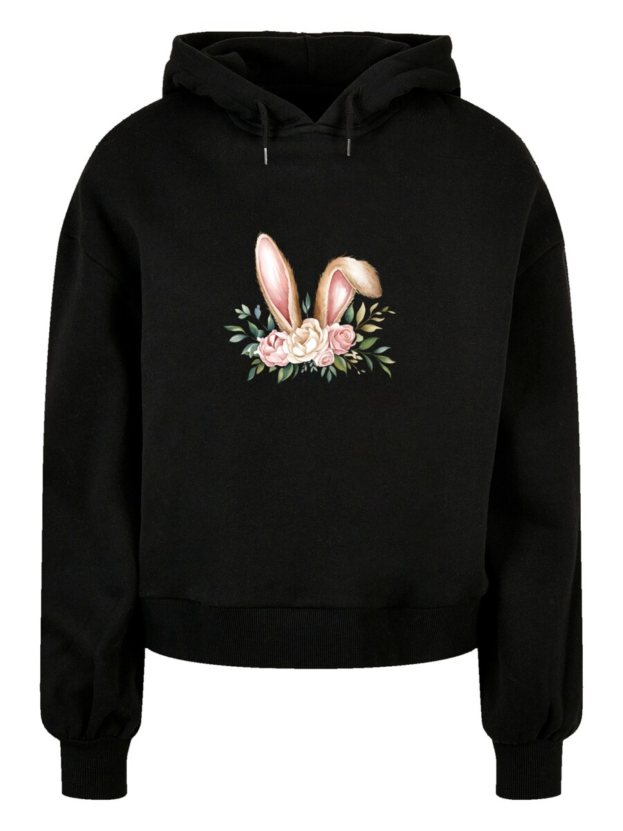 

Толстовка F4NT4STIC Blumen Osterhasen Ohren Dekor, Black