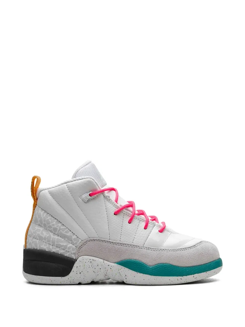 Кроссовки Air Jordan 12 Retro "Vapor Green" Jordan Kids, белый — фото 2