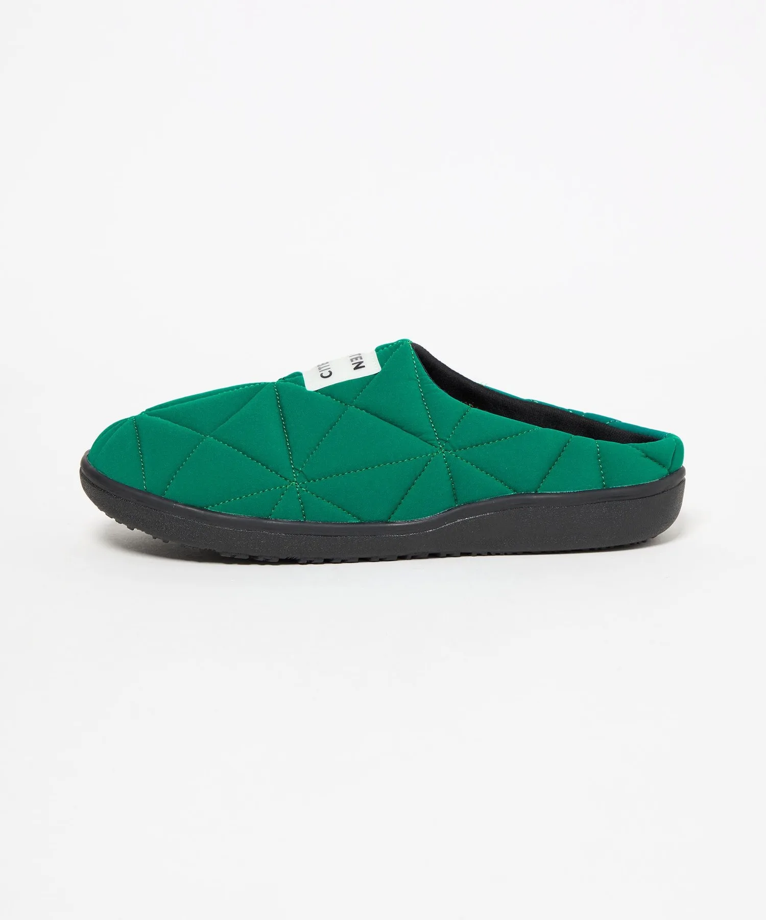 Теплые слипоны с треугольным стегом CITEN Padded Slipper Shoes Kelly Green