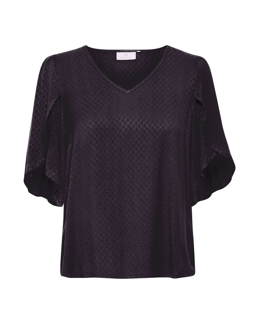 

Блузка с коротким рукавом Kaffe Blouse Mina, темно-синий