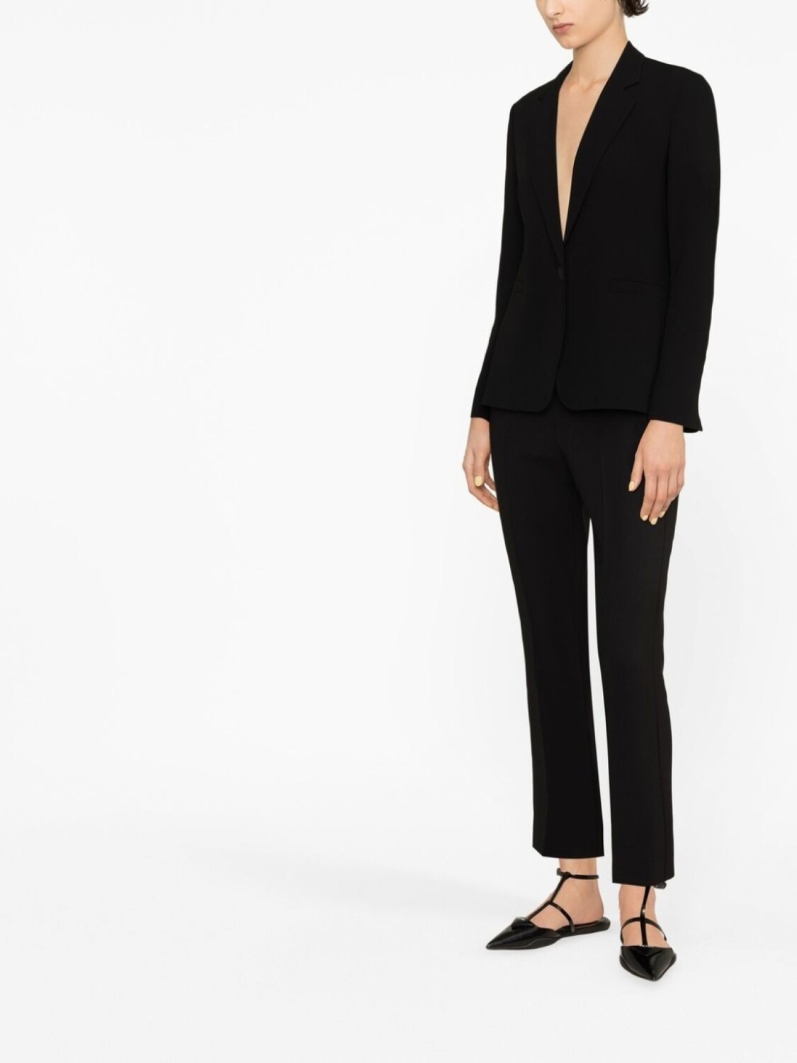 Max Mara узкие брюки строгого кроя, черный — фото 2