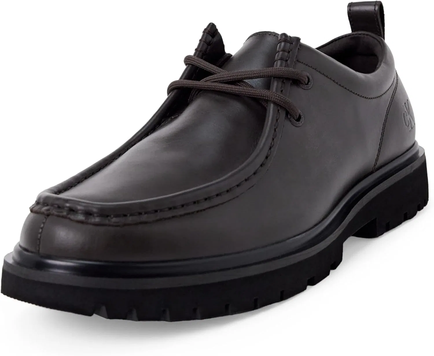 Туфли Calvin Klein Herren Boat Schuhe Hybrid Apron Laceup Elegant, Brown Dark Brown Black