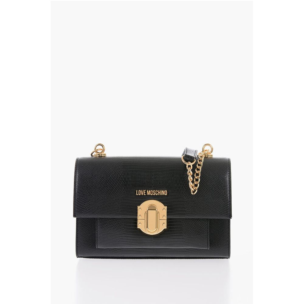 

Черная полиэтиленовая сумка через плечо Moschino, Black