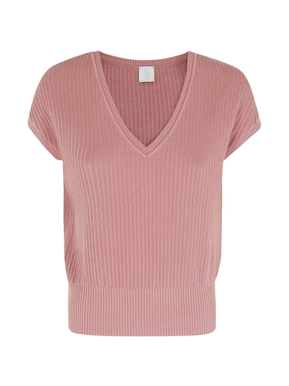 

Топ без рукавов с V-образным вырезом Eleventy, розовый
