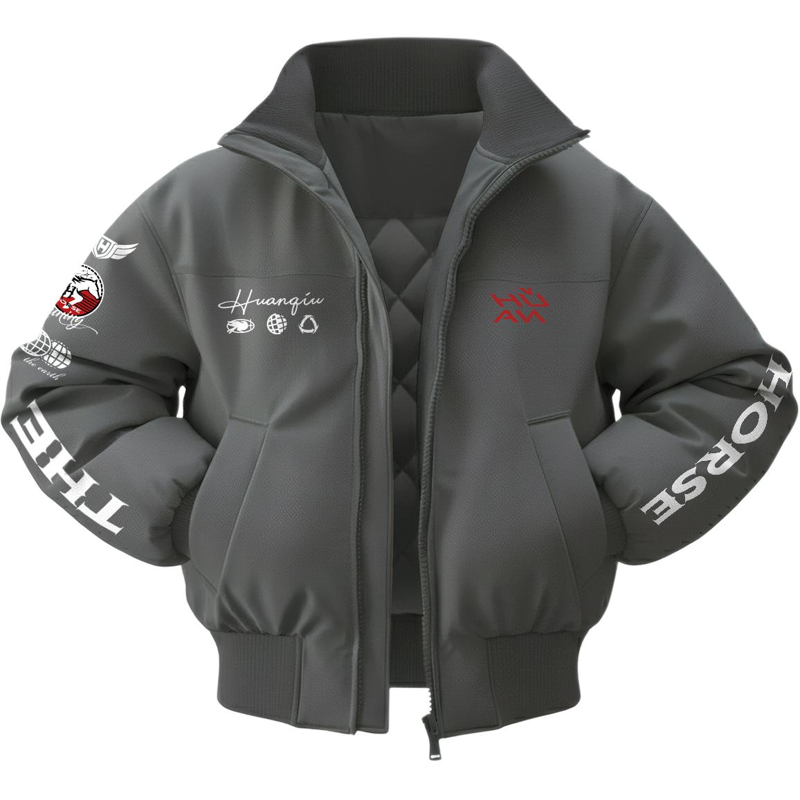 

Куртка Unisex Stand Collar Thickened HUANQIU, серый