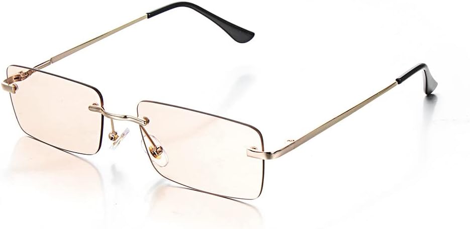 

1 шт. Винтажные прямоугольные солнцезащитные очки с градиентным переходом цвета, унисекс, модные солнцезащитные очки с защитой от УФ-излучения UV400 WNCKSQ, Style1-light Tea