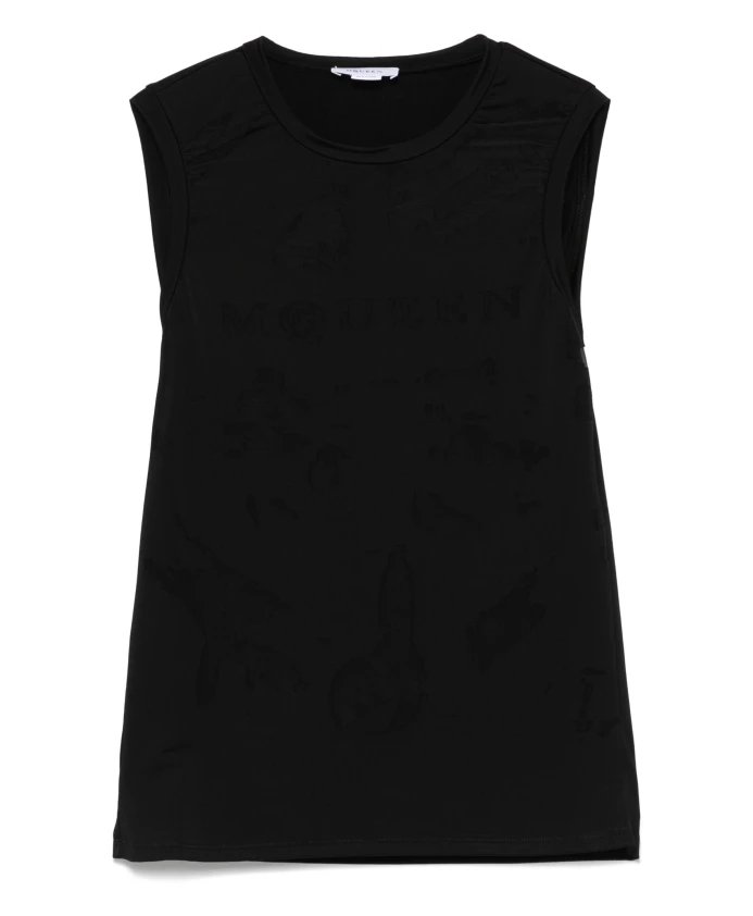 

Топ без рукавов с круглым вырезом It Alexander Mcqueen, черный