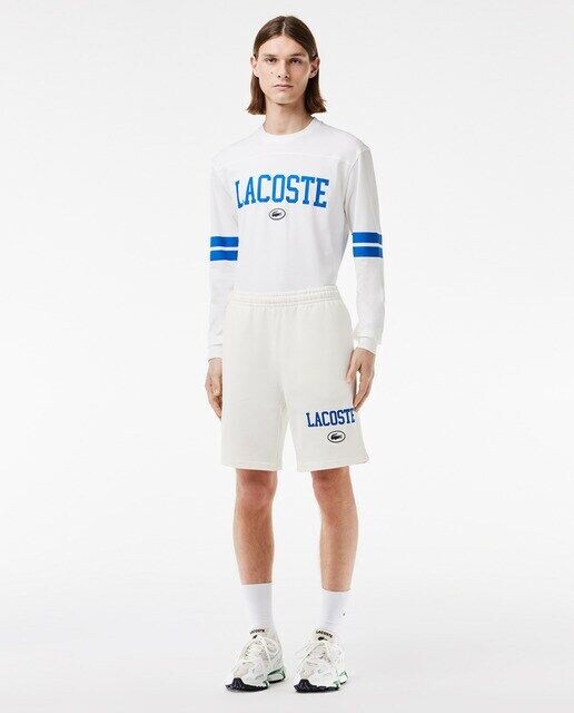 

Шорты-джоггеры стандартного кроя с принтом Lacoste Lacoste, белый