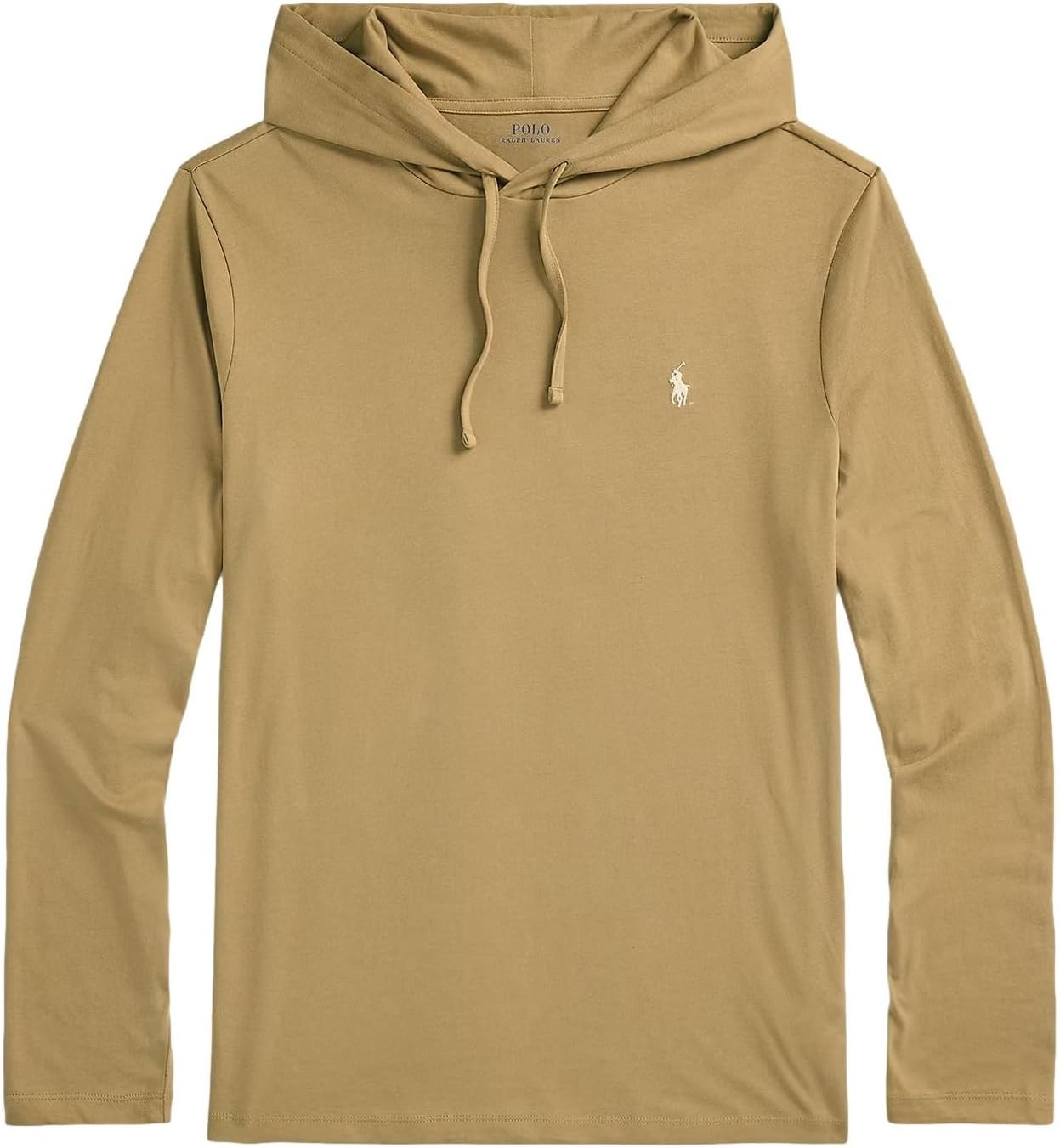 

POLO RALPH LAUREN Мужская футболка с длинным рукавом Classic Fit Soft Touch, Hooded Café Tan, Бежевый, POLO RALPH LAUREN Мужская футболка с длинным рукавом Classic Fit Soft Touch, Hooded Café Tan