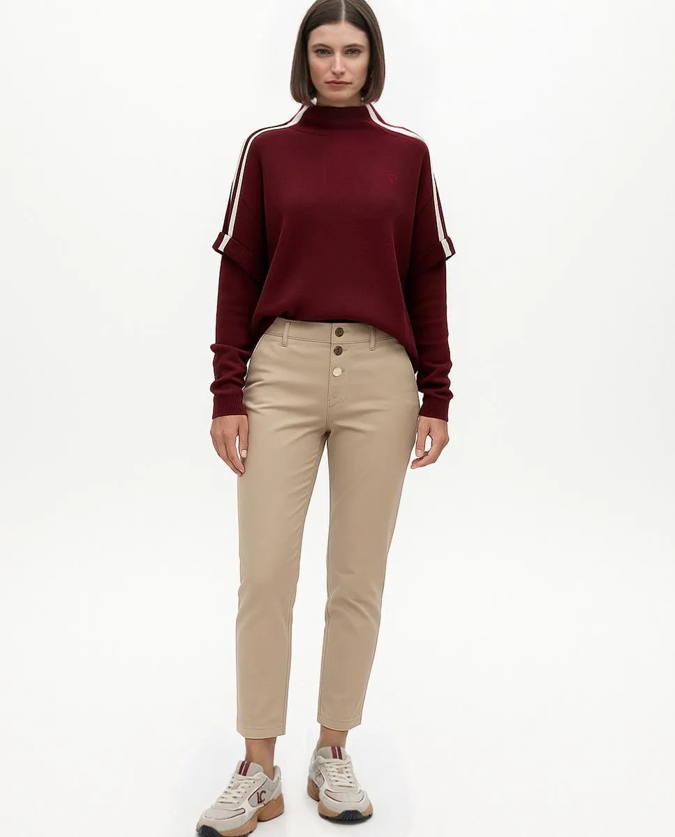 

Женские кожаные джинсы-скинни на пуговицах Lola Casademunt, пастельно-розовый