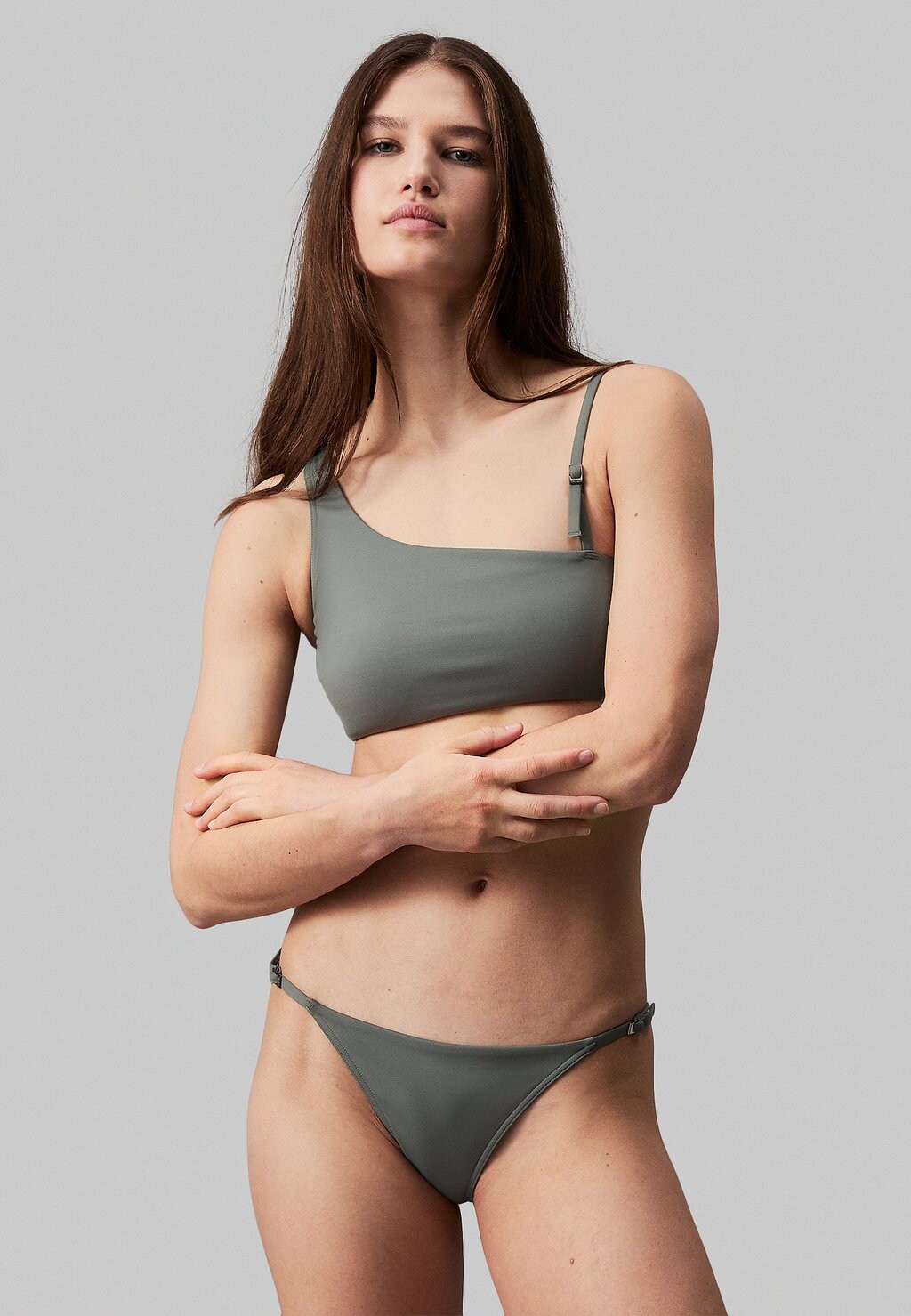

Плавки бикини MICRO BELT Calvin Klein Swimwear, темно-зеленый