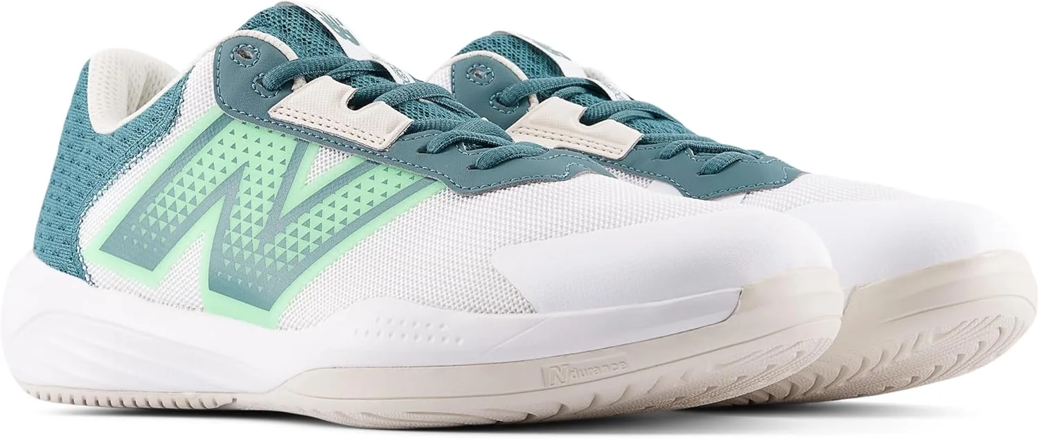 Мужские теннисные кроссовки 696v4 для твердого покрытия корта New Balance, белый — фото 2