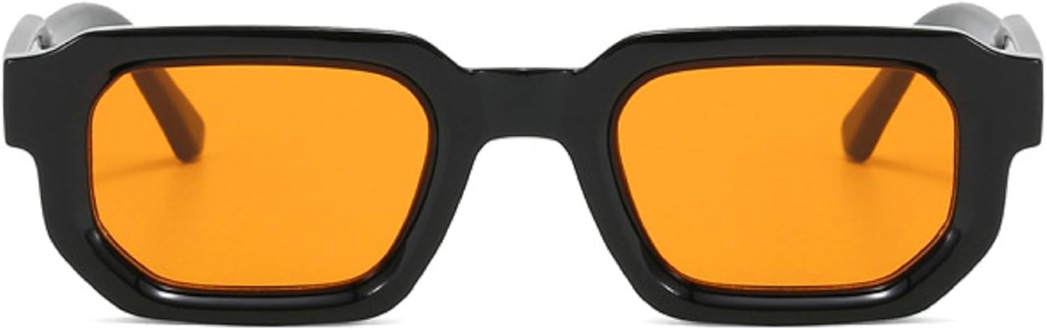 

Модные ретро-солнцезащитные очки маленького квадратного размера для женщин, защита UV400, винтажные панк-очки для мужчин, очки для активного отдыха в стиле Y2K mincl, Yellow