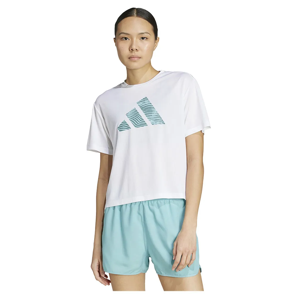 

Футболка с коротким рукавом спортивная adidas Adi365 Running Essentials Brand Love, белый