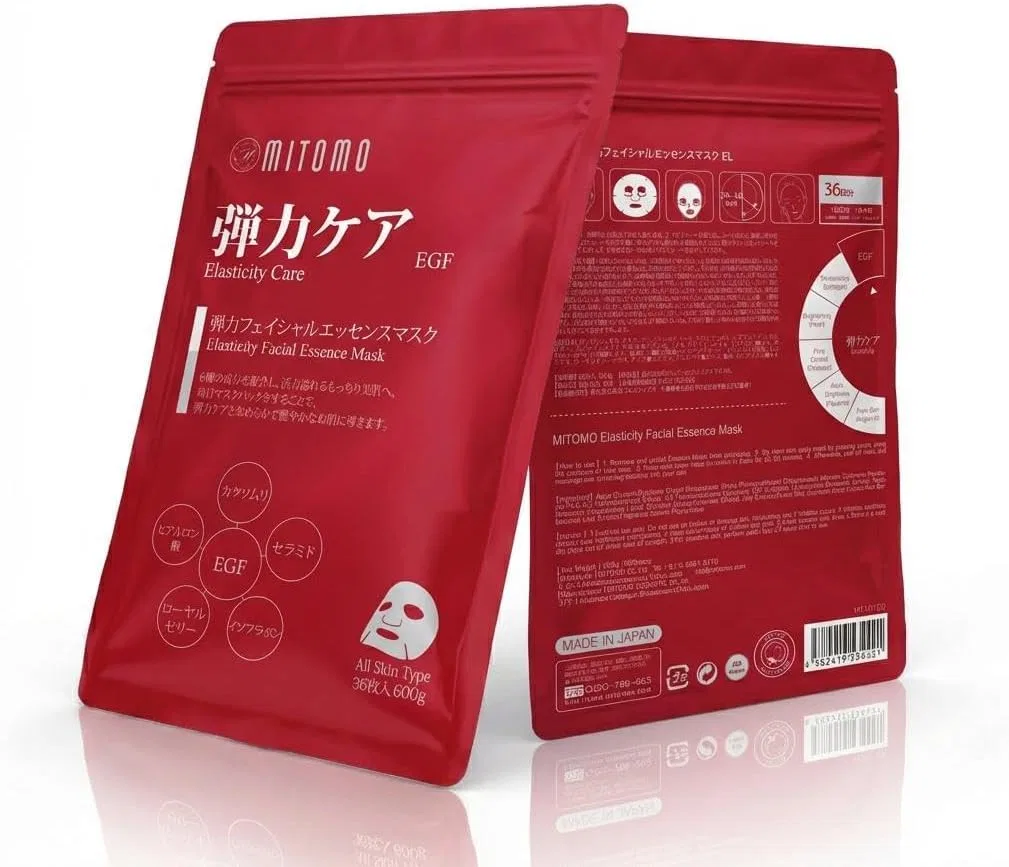 Тканевая маска для лица MITOMO Elastic Care, 36 шт, натуральный аромат