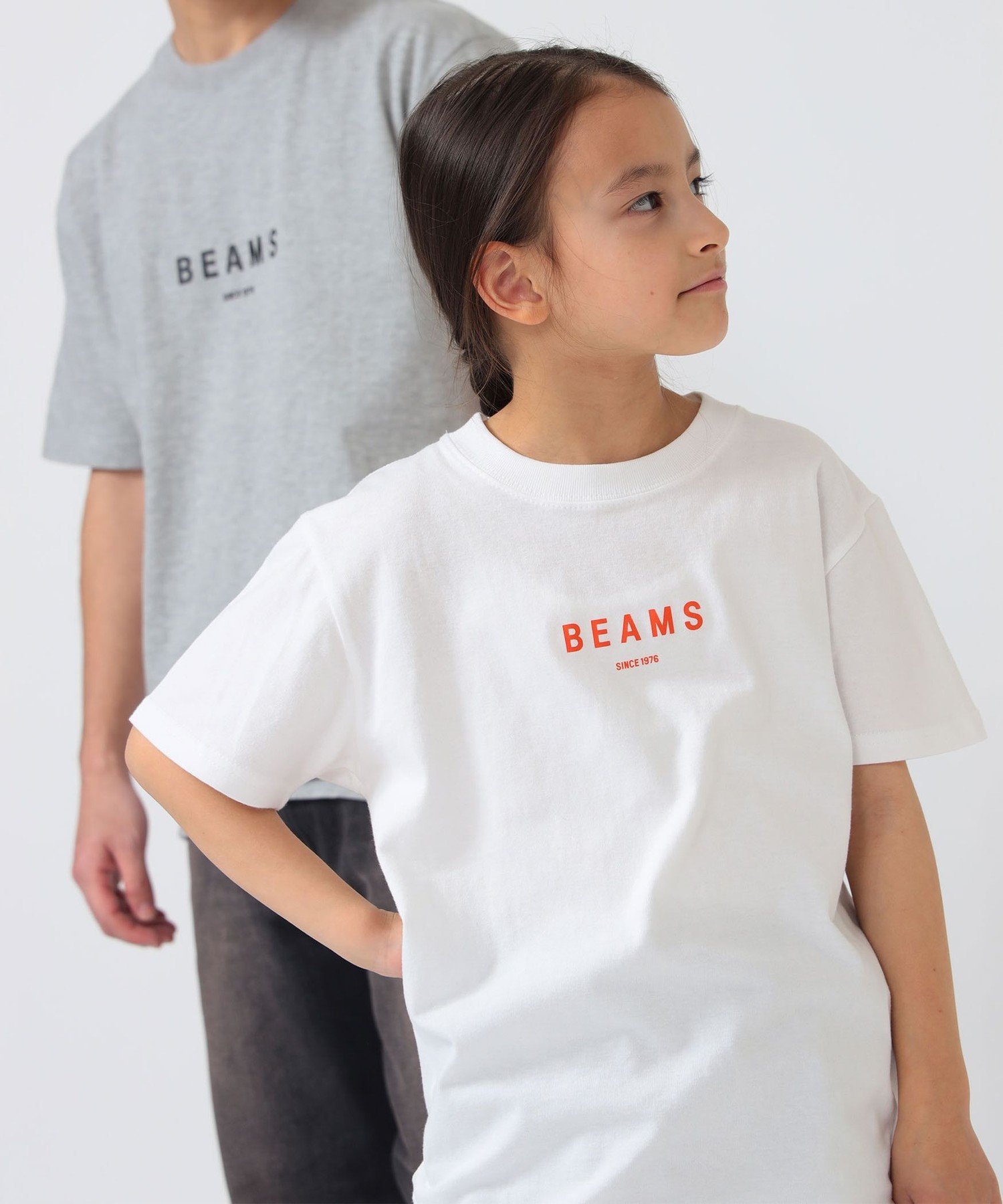 BEAMS * Детская футболка BEAMS / с логотипом BEAMS (110~160 см) 26SS Kodomo Beams, WHITE — фото 2