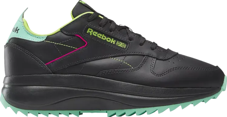 

Кроссовки Wmns Classic Leather SP Extra 'Black Laser Lime', черный