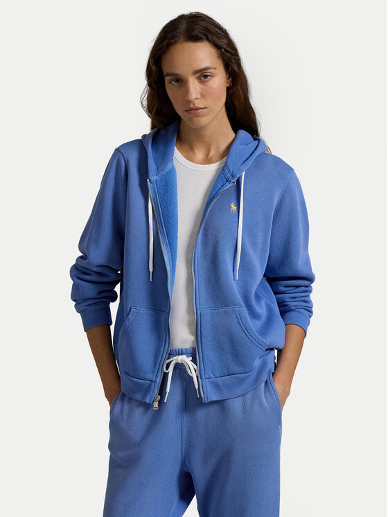 

Свободный крой толстовки 211943008 Polo Ralph Lauren, синий