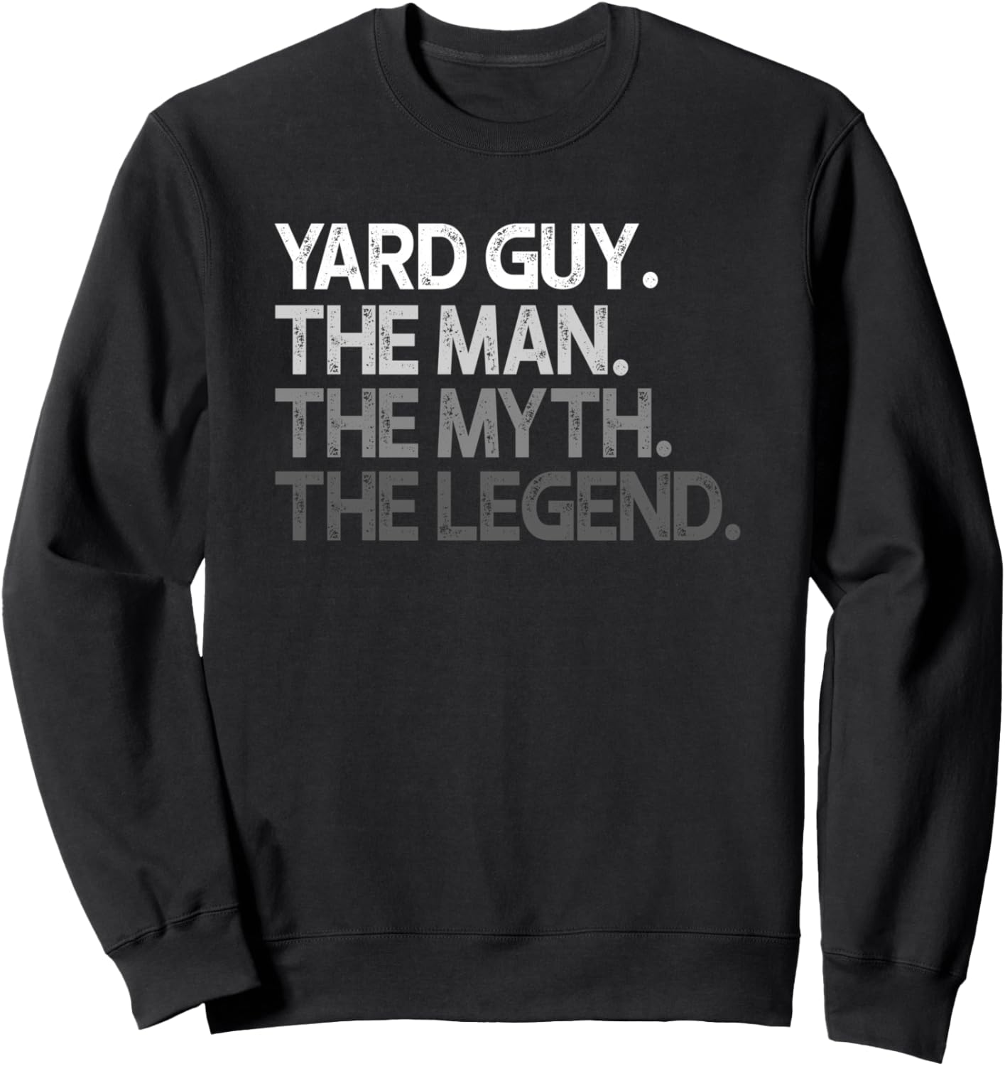 

Толстовка с надписью «Yardguy Landscaper The Man Myth Legend Gift» Yard Guy Gifts, черный