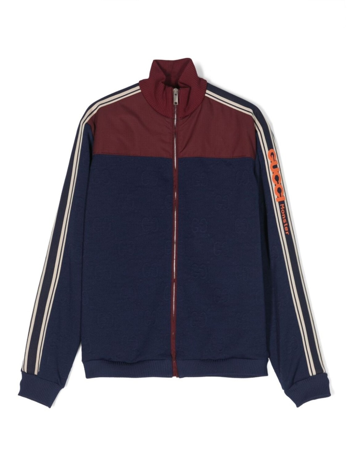 

Gucci Kids жаккардовая куртка с монограммой GG, синий
