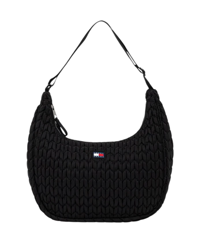 

Черная полиэстеровая сумка-шоппер на молнии Tommy Hilfiger, черный