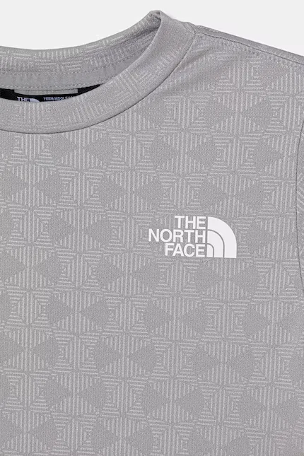 Футболка детская TEEN PENTADOME EMBOSSED 24/7 SS TEE The North Face, серый — фото 3