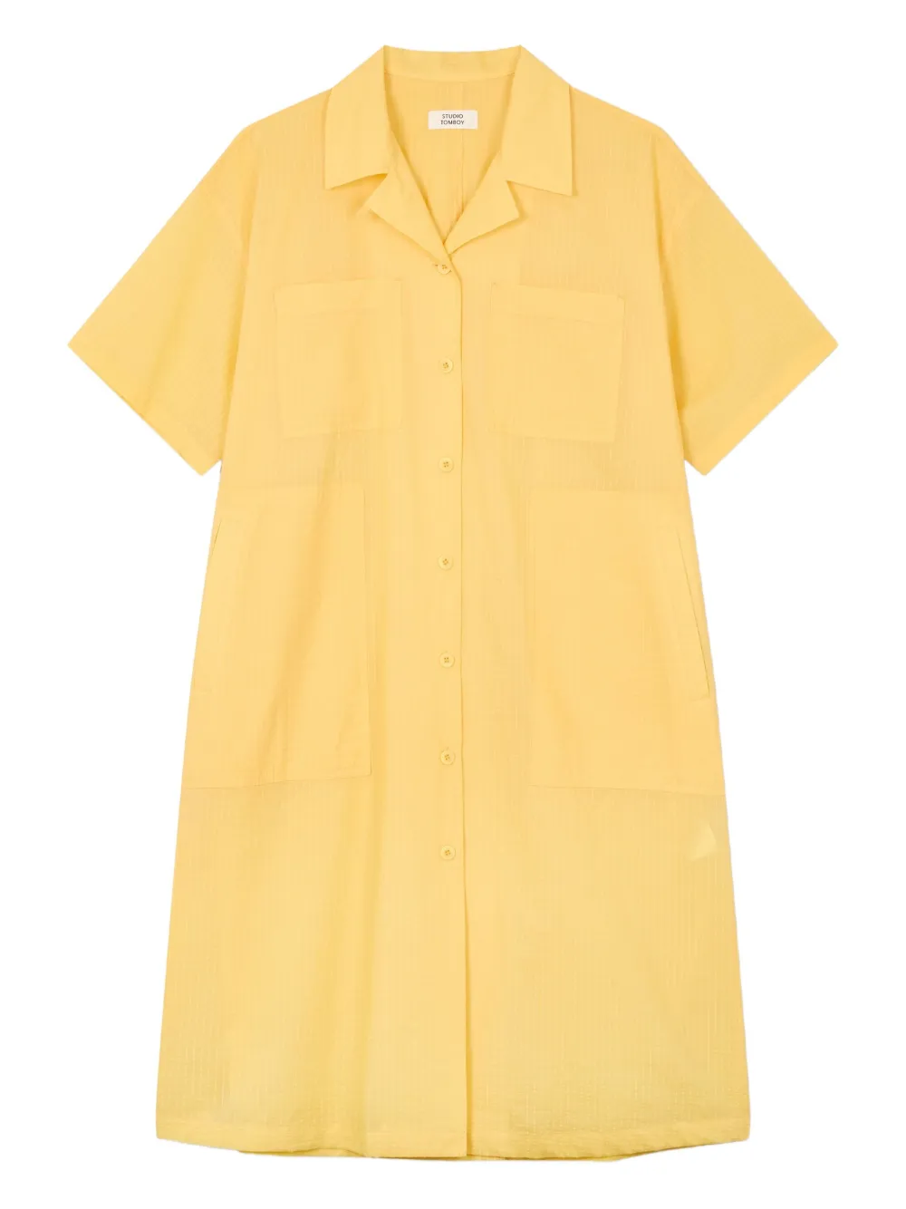 

Платье миди с накладными карманами STUDIO TOMBOY, желтый