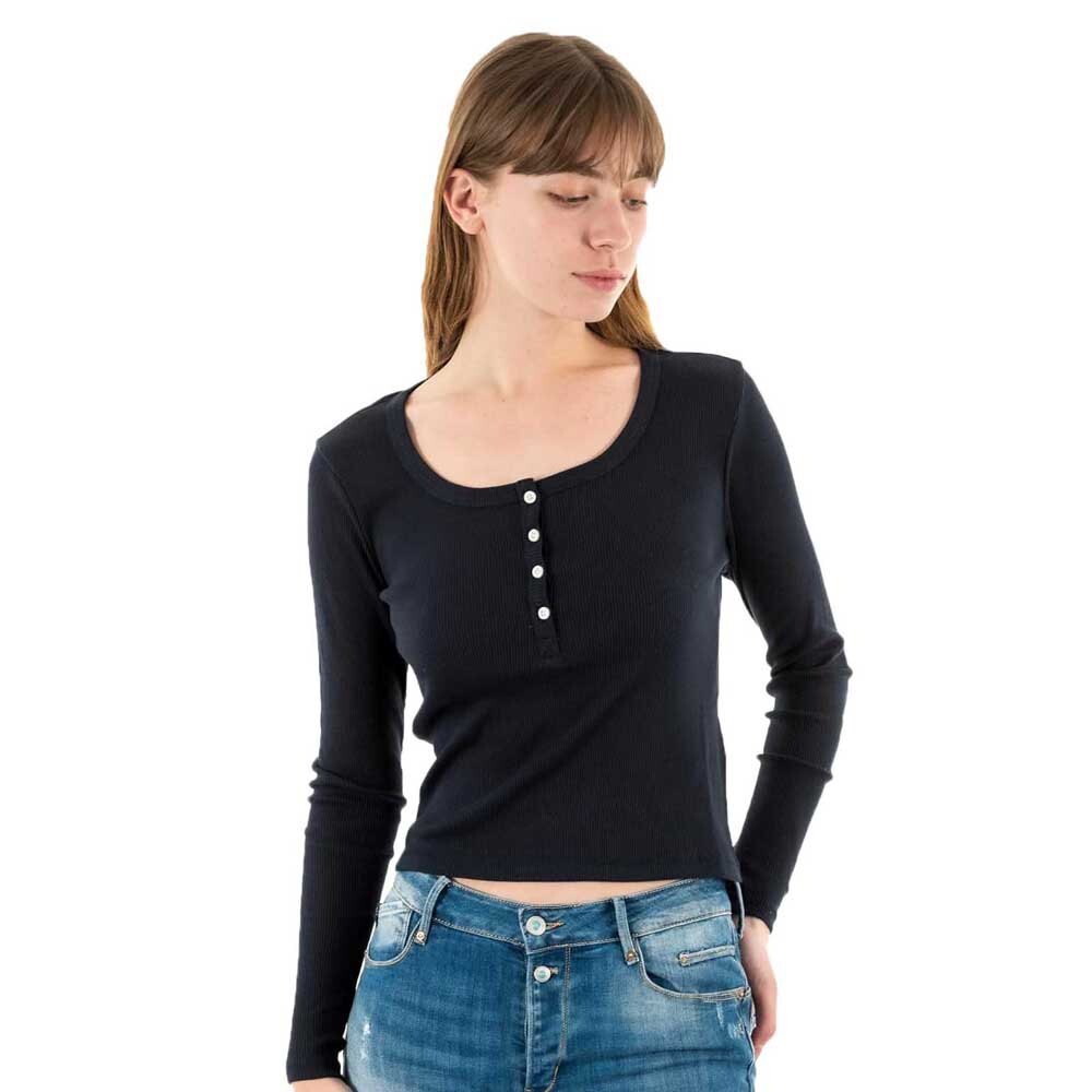 

Топ Superdry Vintage Button Down Long Sleeve, синий