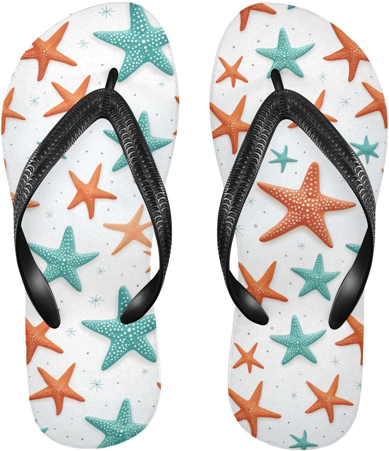 

SPRIPORT Цветные шлепанцы-звездочки для женщин и мужчин, удобные повседневные вьетнамки с мягкой стелькой и нескользящей резиновой подошвой, плоские сандалии для прогулок летом на пляже, Multicoloured