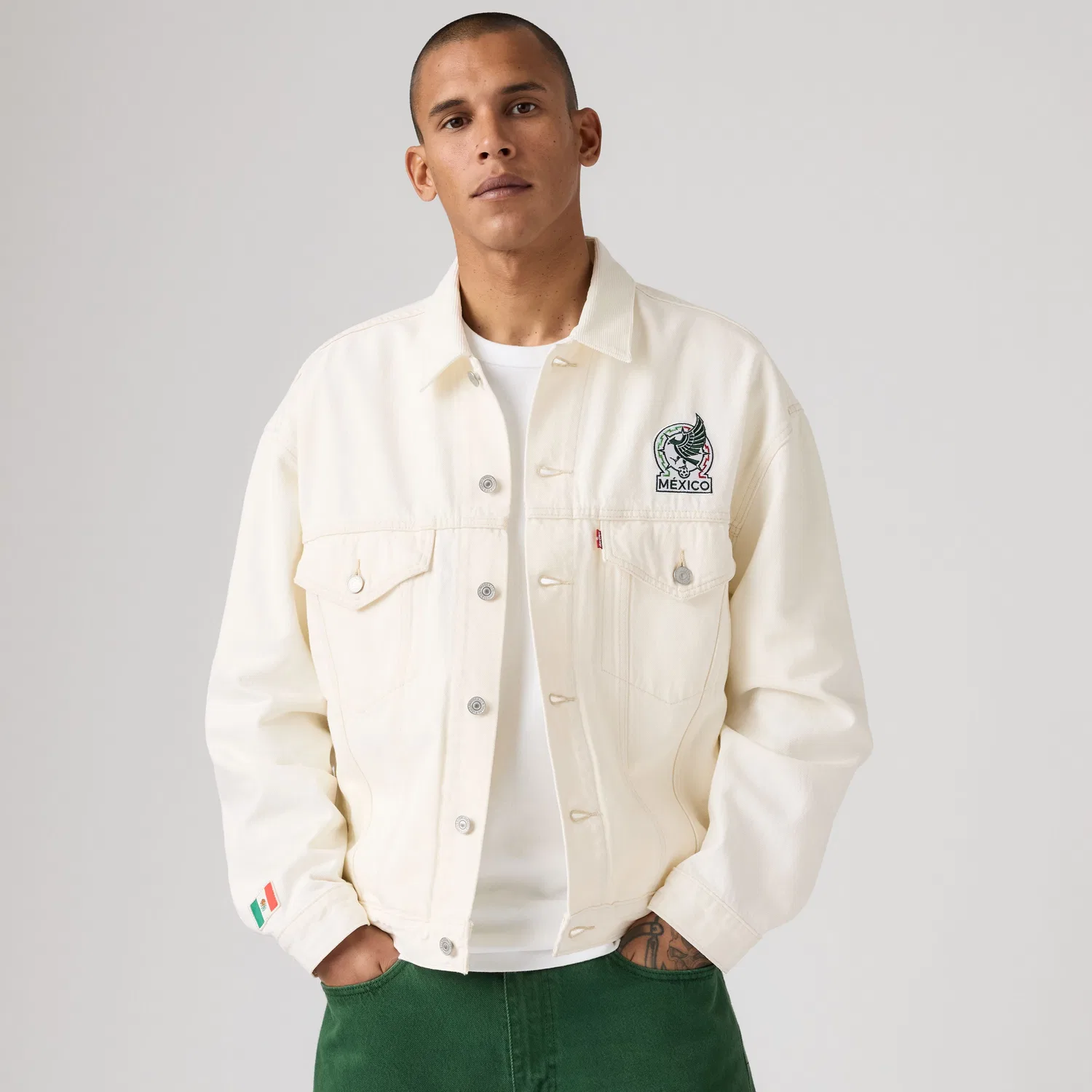 Куртка Levi's Mexico Football Type III, White — фото 2