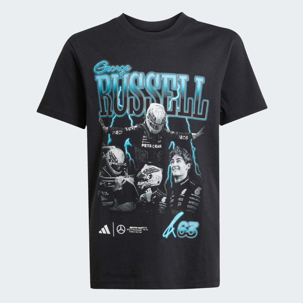 

Футболка Adidas Mercedes - AMG Petronas Formula One Team George Russell Graphic Tee Kids, черный