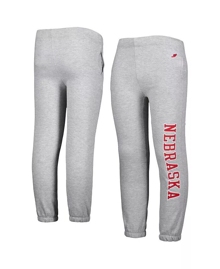

Брюки Big Boys Heather Grey Nebraska Huskers Essential League Collegiate Wear