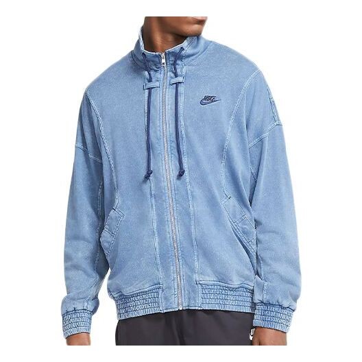 

Куртка men's sportswear knit washed blue jacket Nike, синий