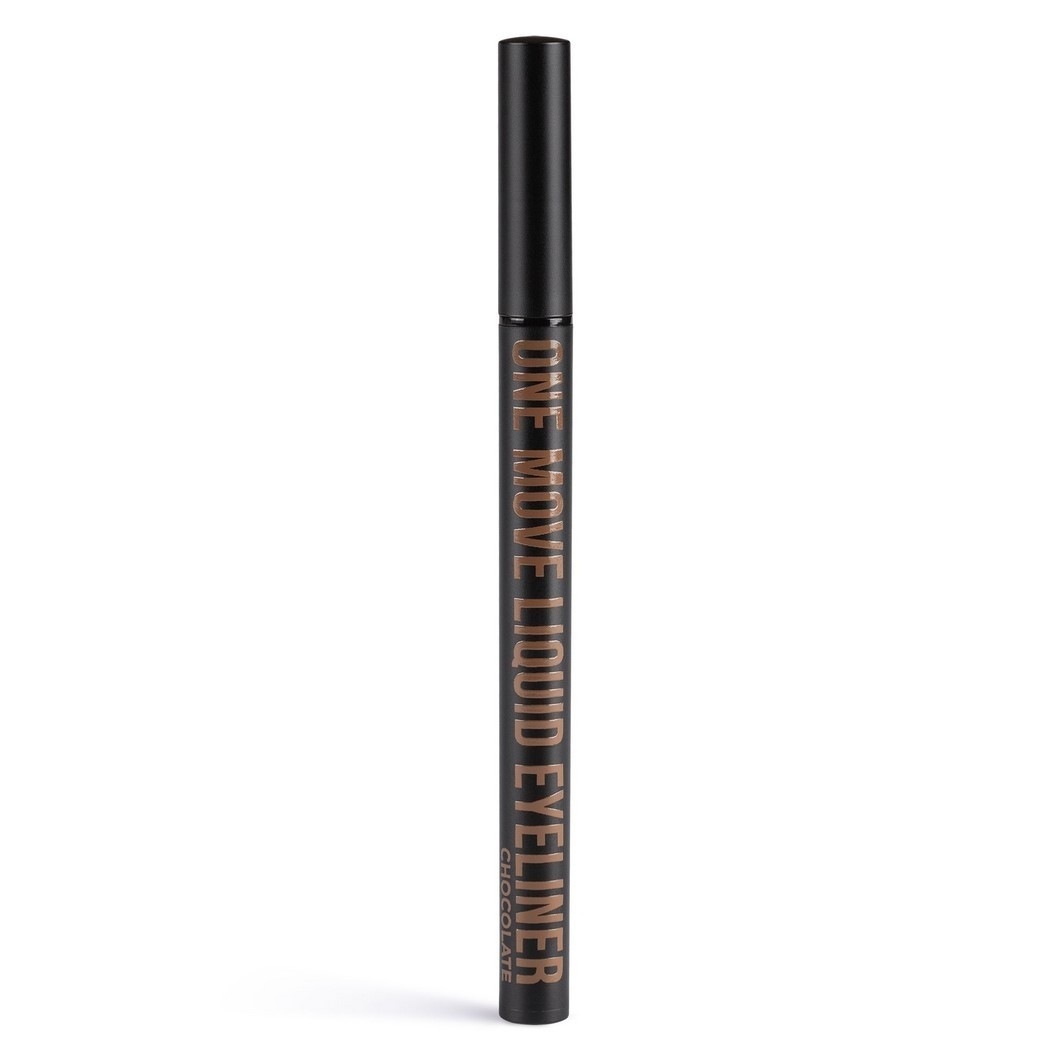 Подводка для глаз one move liquid eyeliner Inglot, nr.02 chocolate, объем 0.55 мл. — фото 2