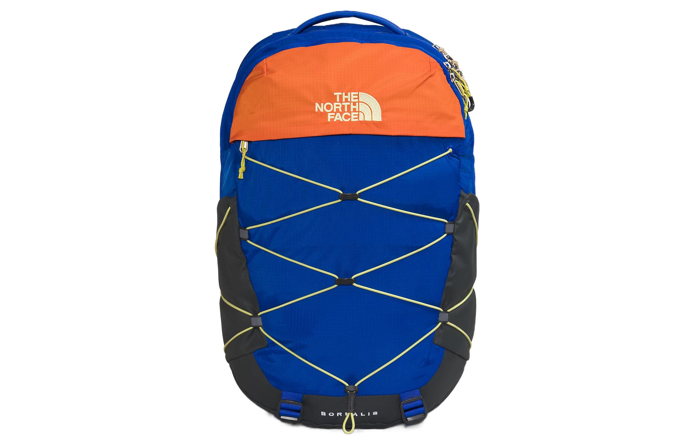 

BOREALIS 28L Рюкзак Двуплечевой Уличный Сумка Переработанный Нейлон Синий и Оранжевый Унисекс THE NORTH FACE