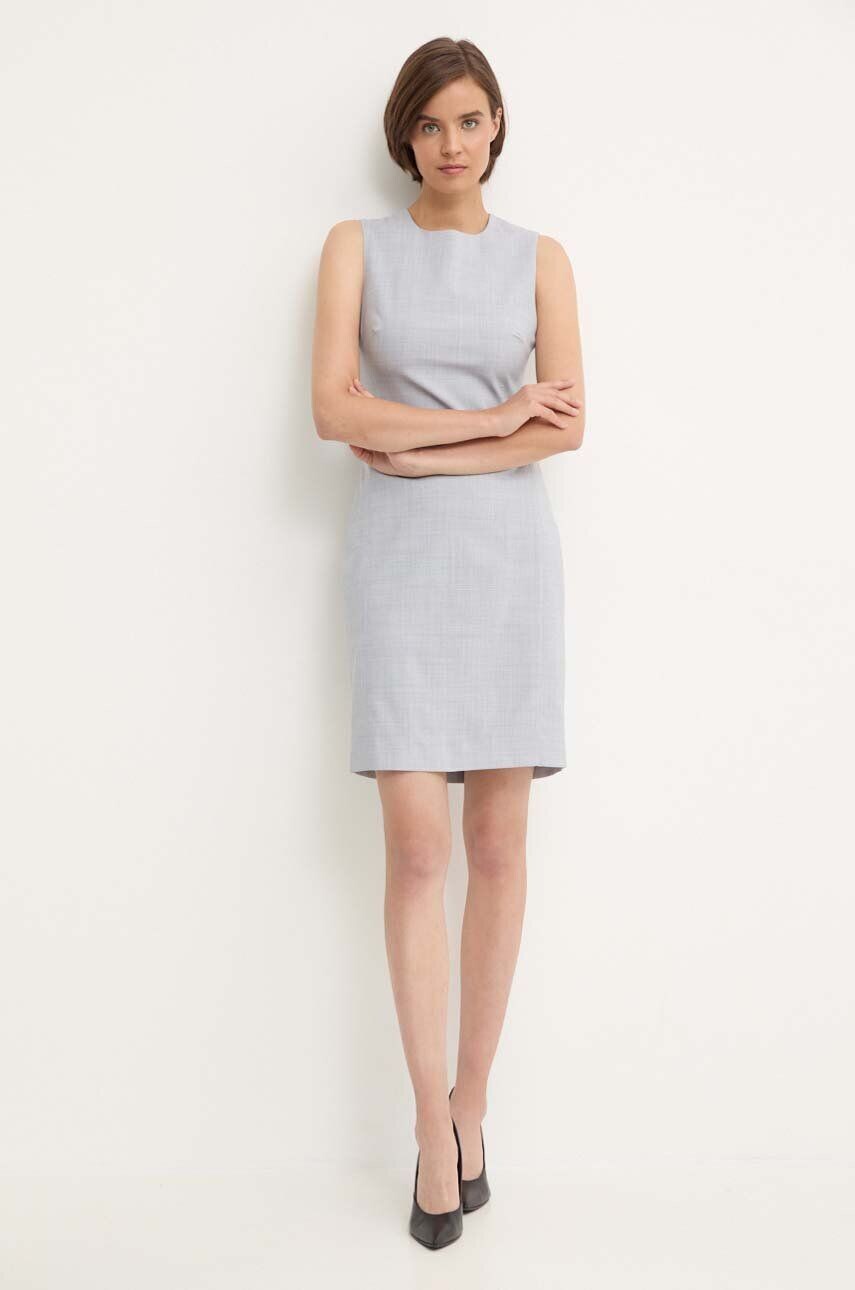 

Шерстяное платье Calvin Klein, серый