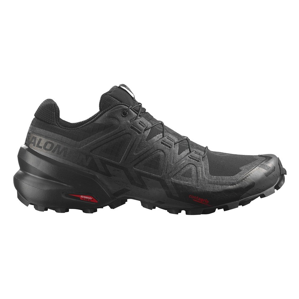 Кроссовки для трейлраннинга Salomon Speedcross 6 (мужские), Black/Black — фото 3