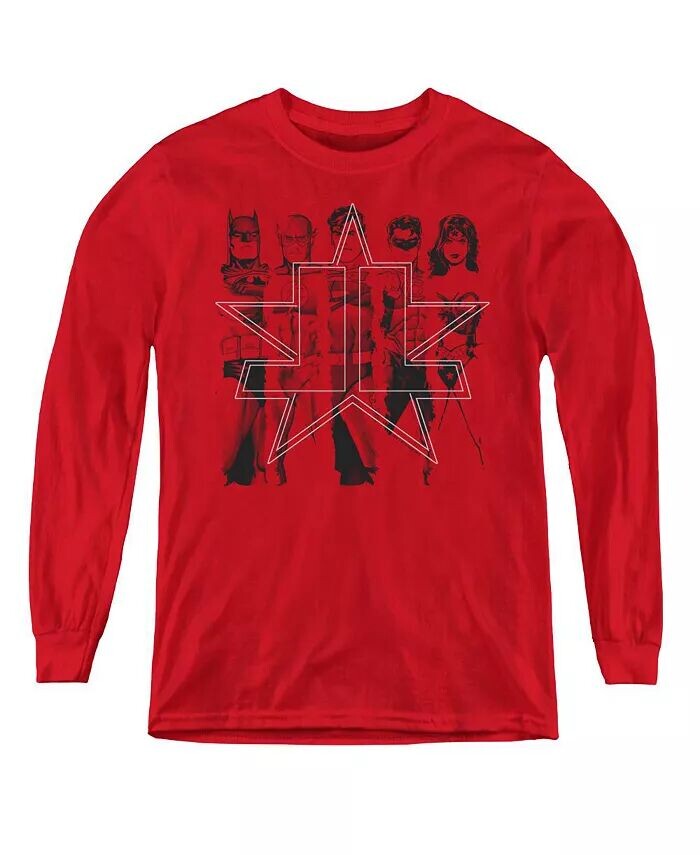 

Толстовка Boys of America Youth Five Stars Justice League, красный